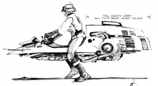 Oryginalne szkice koncepcyjne z Powrotu Jedi