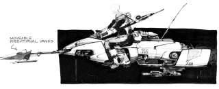 Oryginalne szkice koncepcyjne z Powrotu Jedi