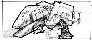 Oryginalne szkice koncepcyjne z Powrotu Jedi