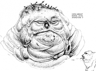 Oryginalne szkice koncepcyjne z Powrotu Jedi