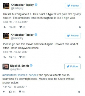 Wojna o planetę małp - pierwsze opinie widzów
