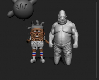 Spongebob i Patryk jako ludzie