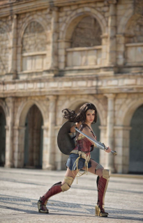 Kilory jako Wonder Woman - cosplay