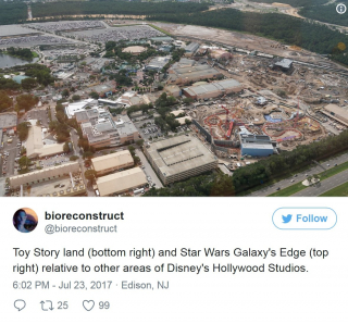 Star Wars: Galaxy's Edge - zdjęcie z lotu ptaka