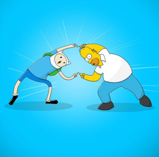 Finn + Homer Simpson