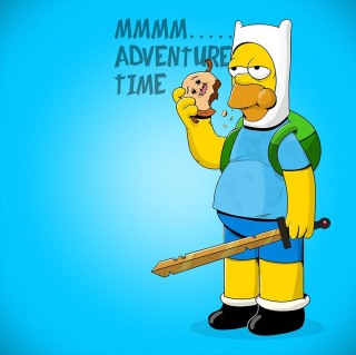 Finn + Homer Simpson