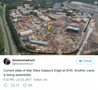 Star Wars: Galaxy's Edge - zdjęcie z lotu ptaka