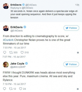 Dunkierka - pierwsze opinie na temat filmu