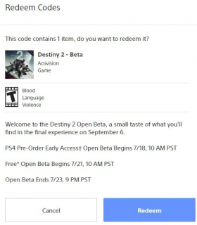 Destiny 2 beta