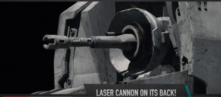 AT-M6 - działo maszyny kroczącej