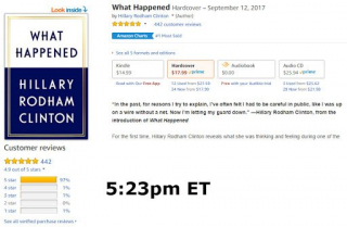 Amazon zmienia oceny książki Clinton: środa, 17:23 ET