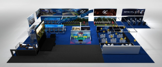Wizualizacja stoiska PlayStation na WGW 2017