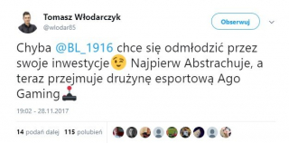 Były współwłaściciel Legii Warszawia stawia na e-sport i przejmuje AGO Gaming