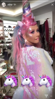 Christina Aguilera jako jednorożec