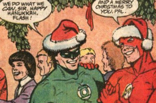 Barry Allen określa siebie mianem grzecznego, żydowskiego chłopca" - w komiksach ta postać także jest Żydem, co szczególnie uwzględniono w latach 80., gdy Zielona Latarnia zwykł życzyć Flashowi w okolicach świąt Bożego Narodzenia "Wesołej Chanuki"