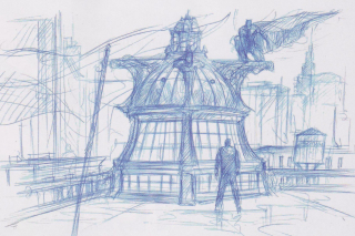 Liga Sprawiedliwości - szkic koncepcyjny