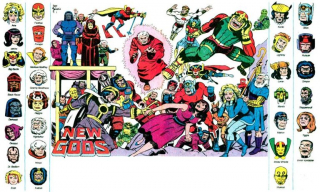 W filmie pojawia się wzmianka o Nowych Bogach - to nawiązanie do stworzonego przez Jacka Kirby'ego Czwartego Świata, w którym dochodzi do walki dobrych i złych Nowych Bogów (jest nim m.in. Darkseid)