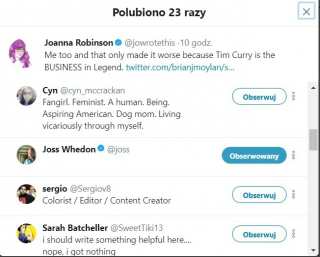 Joss Whedon - Twitter