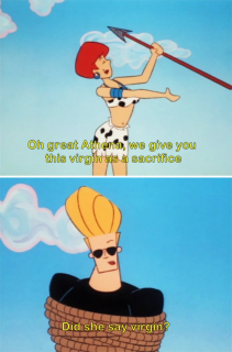 Johnny Bravo został złożony w ofierze jako prawiczek