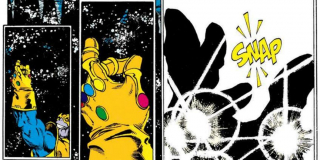 Natychmiastowe ludobójstwo - gdy dzierżący Rękawicę Thanos pstryknął palcami, zniszczył życie w połowie Wszechświata