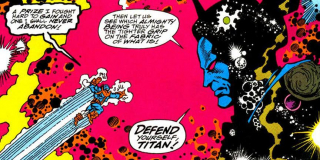 Niszczenie Wieczności - Eternity to jeden z najpotężniejszych bohaterów Marvela, jego moce są nieograniczone; zarówno jednak Thanos, jak i Adam Warlock rozprawili się z tą istotą za pomocą jednego użycia Rękawicy