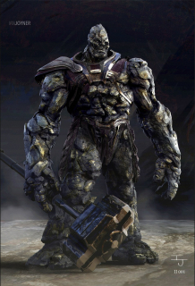 Korg - szkic koncepcyjny z Thor: Ragnarok