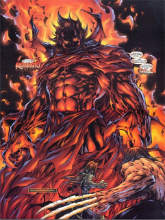 Mefisto - uosobienie diabła w uniwersum Marvela; dowolnie zmienia kształt, cechy fizyczne, w dodatku w nieograniczony sposób korzysta z magii