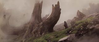 Szkic koncepcyjny z filmu Ostatni Jedi