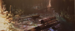 Szkic koncepcyjny z filmu Ostatni Jedi