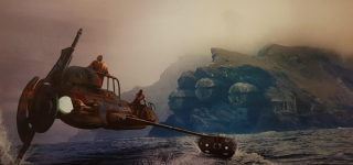 Szkic koncepcyjny z filmu Ostatni Jedi