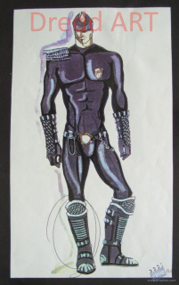 Sędzia Dredd - szkic koncepcyjny Gianniego Versace