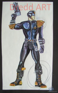 Sędzia Dredd - szkic koncepcyjny Gianniego Versace