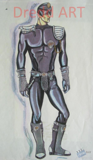 Sędzia Dredd - szkic koncepcyjny Gianniego Versace