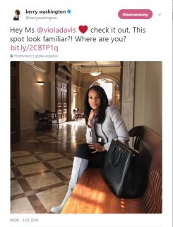 Skandal - Kerry Washington na planie Sposobu na morderstwo