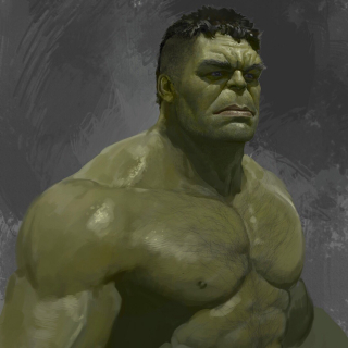Thor Ragnarok - szkic koncepcyjny Hulk