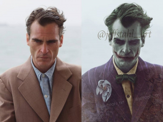 Joaquin Phoenix jako Joker - fanart