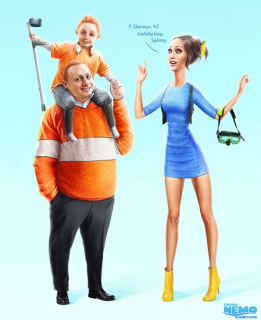 Zwierzęcy bohaterowie animacji jako ludzie