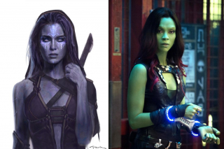 Gamora - grafiki koncepcyjne