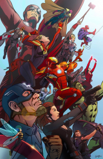 Avengers Wojna bez granic - fanowski plakat