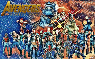 Avengers Wojna bez granic - fanowski plakat