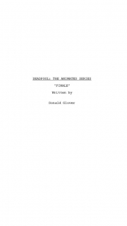 Deadpool: The Animated Series - scenariusz finałowego odcinka