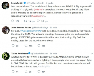 Avengers: Wojna bez granic - pierwsze opinie