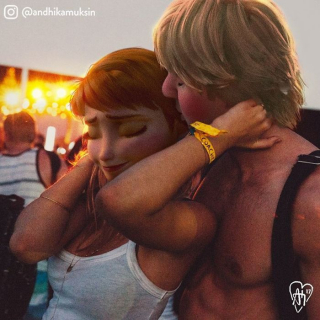 Bohaterowie Disneya jako współcześni celebryci