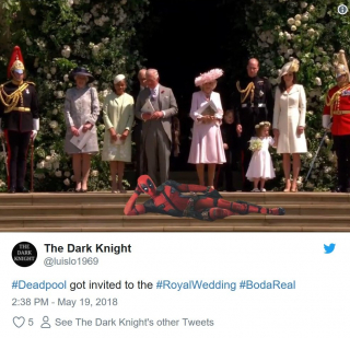 Deadpool na ślubie książęcym - zdjęcie