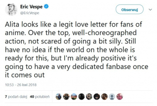 Alita: Battle Angel - reakcja