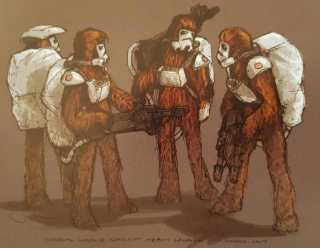 W filmie mieliśmy też zobaczyć Wookie w roli… szturmowców. Tak, pierwotnie mieliśmy zobaczyć kilku ochotników służących Imperium.