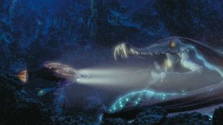 Ryba Colo Claw - Dryden Vos proponuje Hanowi i spółce ten przysmak. Gigantyczna ryba pochodzi z Naboo i widzieliśmy ją w jednej ze scen Mrocznego Widma