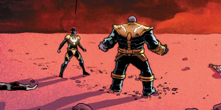 Pozostali przy życiu członkowie Avengers, podobnie jak w serii komiksowej "Nieskończoność", do pokonania Thanosa wykorzystają jego syna, Thane'a