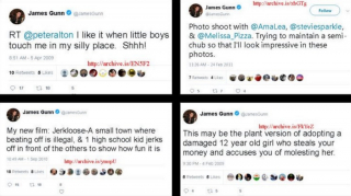 James Gunn na Twitterze - wpisy