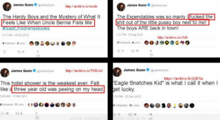 James Gunn na Twitterze - wpisy